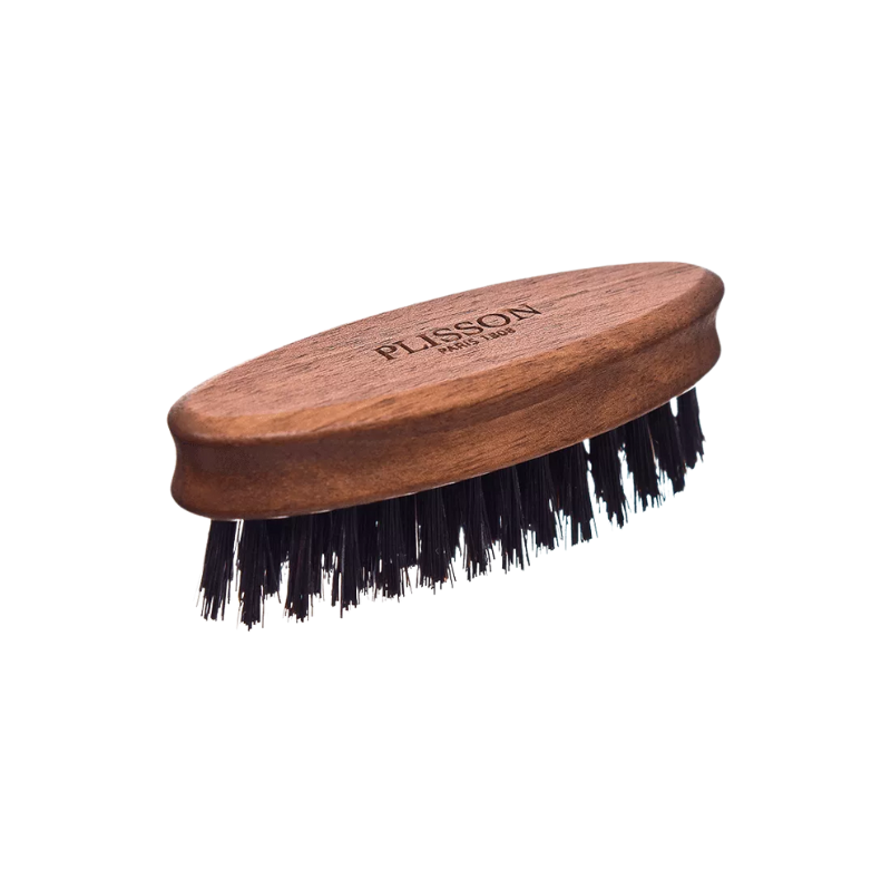 Brosse à barbe en bois de noyer et poils de sanglier