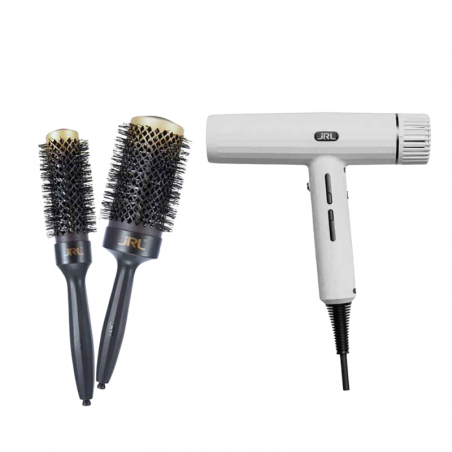 PACK PROMO - Sèche-cheveux Forte Pro 2020H Blanc + 2 Brosses