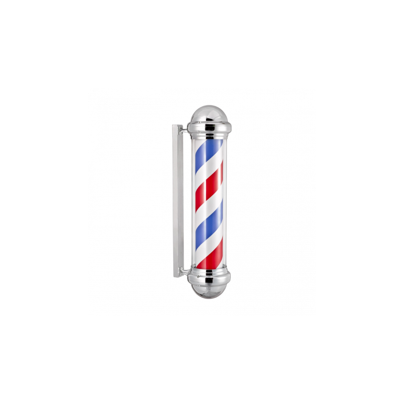 Enseigne pour salon barber pole - Silver 96CM - BARBURYS