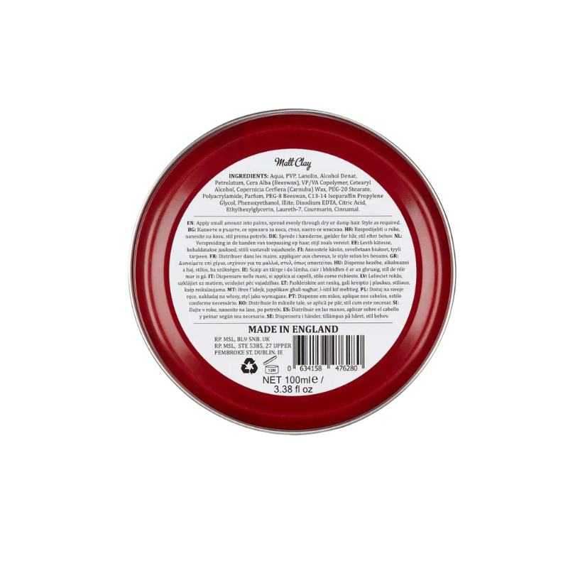 Matt Clay | Texture sèche & coiffage naturel – O’Barbershop