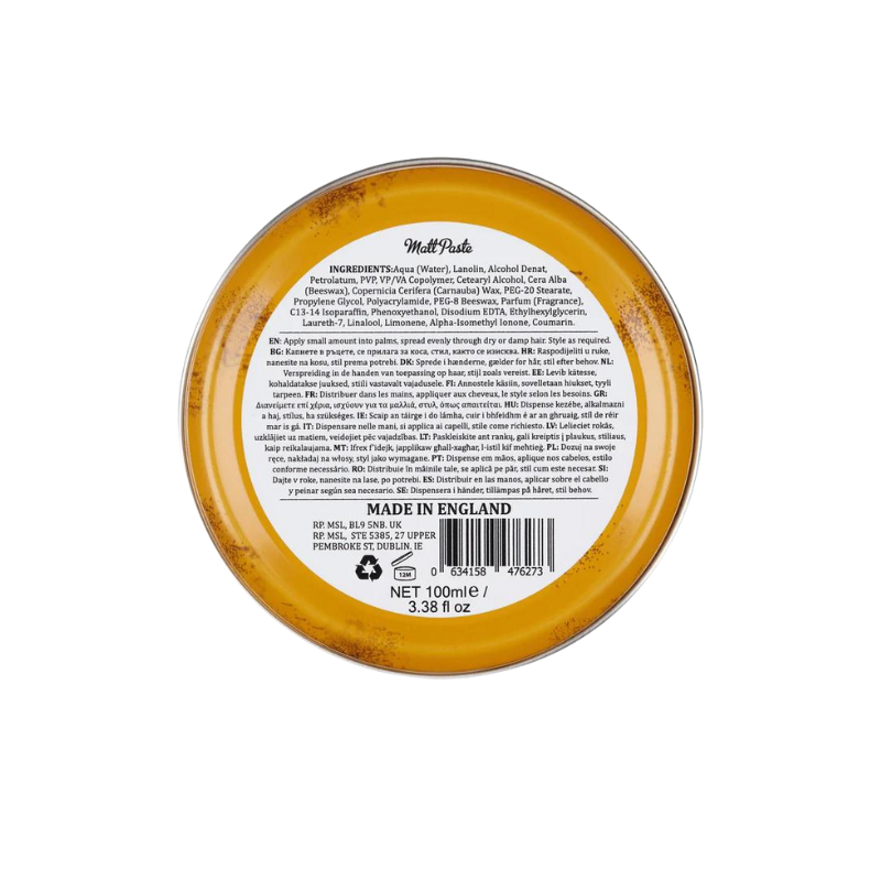 Matt Paste | Coiffage souple & style contrôlé – O’Barbershop