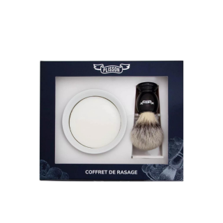 Set de Rasage Fibre Blanche | Douceur & Précision – O’Barbershop