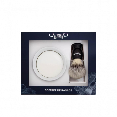 Set de Rasage Fibre Blanche | Douceur & Précision – O’Barbershop