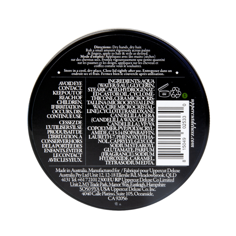 Uppercut Matt Clay | Texture mate & fixation forte – O’Barbershop