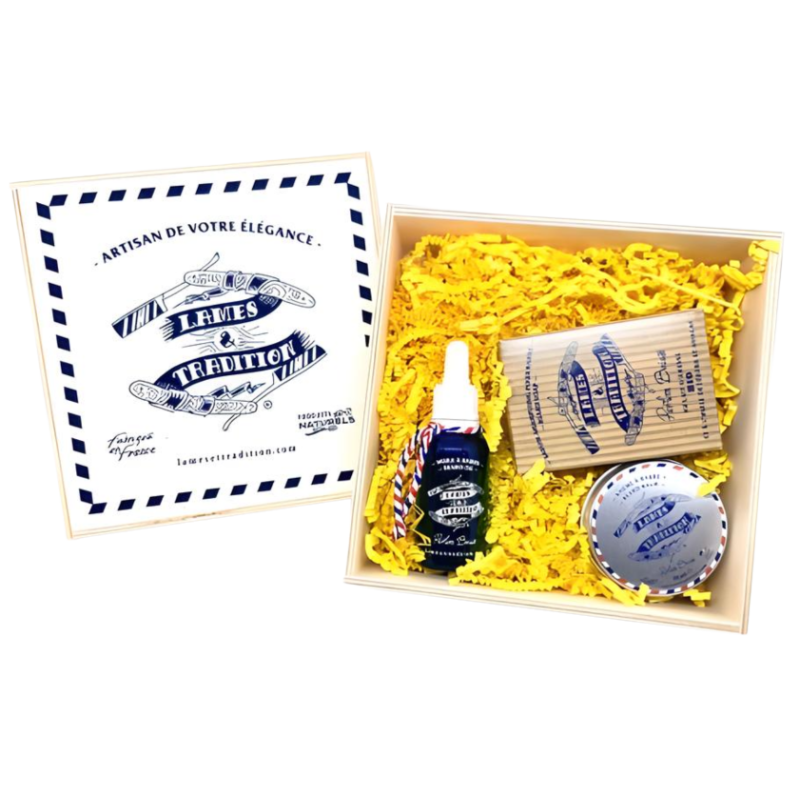 Coffret Barbe Parfum Boisé | Soin complet & senteur intense – O’Barbershop