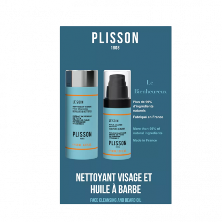 Duo Soin Le Bienheureux | Nettoyant & Huile à Barbe – O’Barbershop